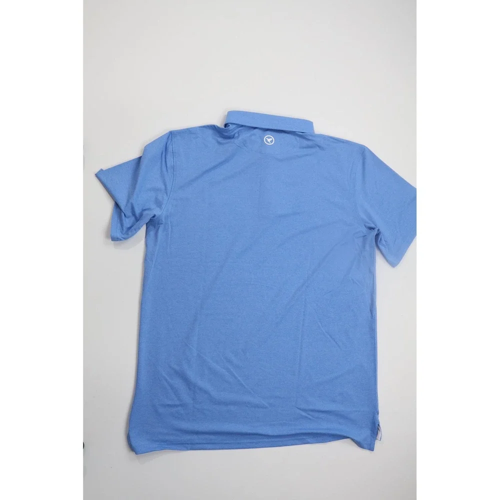 Birddogs Performance Polo Shirt XL Light Blue Heather Golf Athletic Casual - Picture 2 of 6